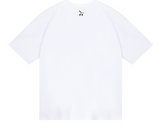 [mnem]オリーブプリントのオーバーサイズTシャツ (white)