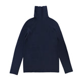 ハイネックニットトップ (Navy)