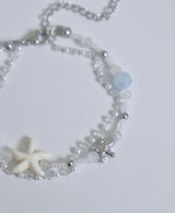 Surgical steel refreshing sea starfish bracelet