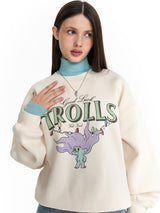 TROLLS VINTAGE グラフィックナッピングスウェットシャツ - IVORY