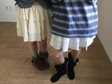 Floral Mini Ruffle Skirt (3color)