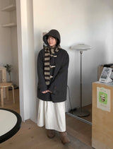 Molcon Pom Pom Dot Knit Muffler