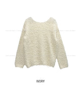 Bayes Boat Neck Boucle Knit
