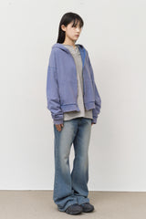 Noven Washed Zip Hoodie