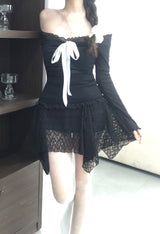Ruble Off-Shoulder Shirring T-Shirt