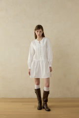 MEADOW ピンタックリボンドレス