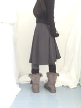 highneck puffy fur jacket