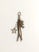 Hippie star keyring