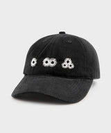 Newvy ロゴ ピーチ ボールキャップ (ブラック)