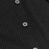 LAYERABLE BUTTON WRAP SKIRT (BLACK)
