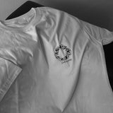 Rain Oval Lettering Short-Sleeved T-shirt (2 colors/36805)