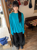 Kayushi Basic Color Layered Long Sleeve Tee