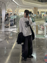タイムプリンティング長袖Tシャツ