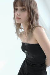 Cross Tube Top (Black)