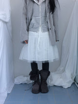 Hairy cream jacket