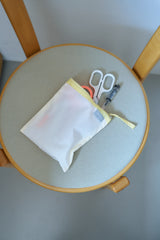 flat pouch (lemon white)