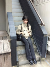 Kmun Bootcut Washing Long Pants