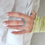 [CCNMADE] PARAFFIN 5 Silver Ring (Beige)