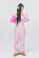 '& SPEAK LOVE WAITS' ANIMATION SWIMSUIT PINK