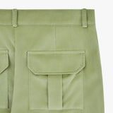Stranger Relax Fit Velvet Cargo Pants (Pistachio)