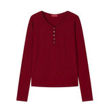 Ribbed Henley Neck Long Sleeve (26FTP-LSTS03)