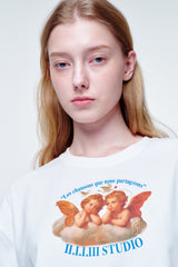 ルーズフィットTシャツ ツインエンジェル