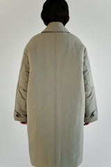 Oversized puffer coat, Khaki