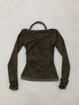 ヴィンテージウォッシングホルターネックTシャツ
