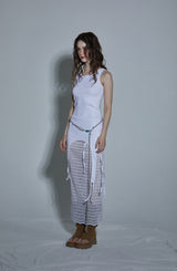 STRING SLEEVELESS TOP