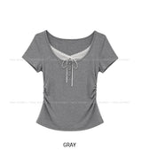 アリスレイヤードボタン半袖Tシャツ
