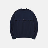 オープンバックスウェットシャツ / Navy