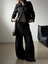 High neck short coat(2color)