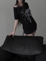 horse graphic off T