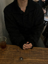 INF High-neck cardigan