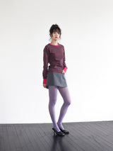 ラブユーソングスリーブT (GREY & PINK)
