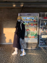 【MADE】スターンヒップクロップツーウェイフードジップアップ -ベーシック