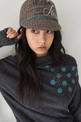 26SS★ DRAPE DOT GRAPHIC ANGORA TOP