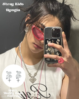[StrayKids Hyunjin , IDLE Yuqi Pick] MATT TEADDY BEAR EARRING