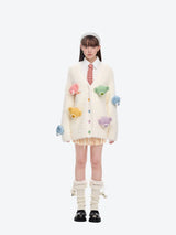 13DE MARZO Doozoo Pastel Bear Cardigan