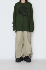 ウェーブレタリング長袖Tシャツ