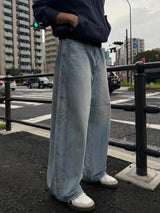 Obside doubleback denim pants
