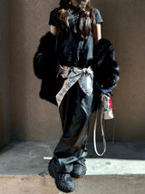 Leather overalls