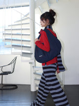 REVERSIBLE POCKET BAG (RED & NAVY)