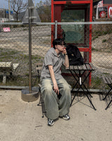 Clear Balloon Denim Pants