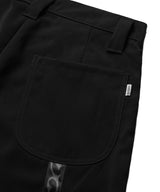 Siber Stripe Pants Black