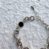 Cool Silver Circle Link Bracelet