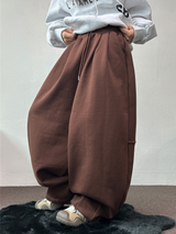 スウェットバルーンバックポイントロングパンツ🤎🖤🩶3COLOR