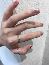 mini star point open ring