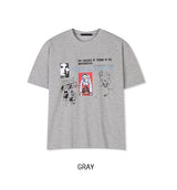 ロガン アートワーク グラフィック ショート スリーブ Tシャツ