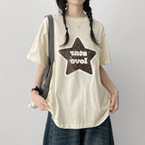 スターラブ プリント ルーズ ショートスリーブTシャツ(4 colors)